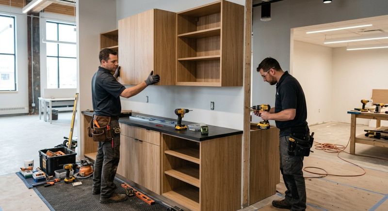 Glazed Cabinets Installation in Bloomington, IN