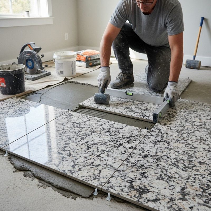 Granite Slab Installation