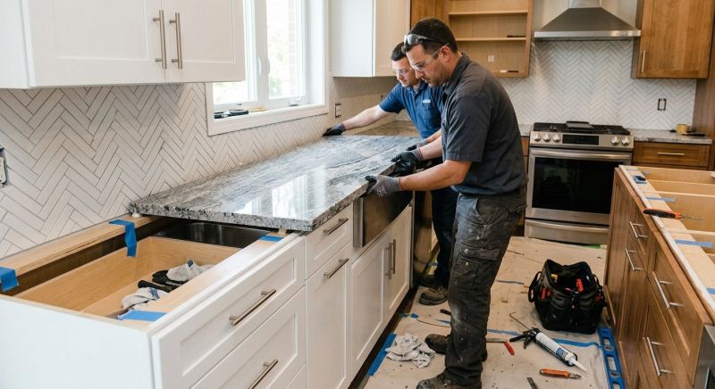 Granite Slab Installation in Napa, CA