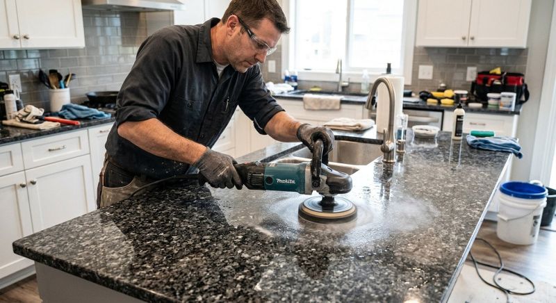 Marble Countertop Polishing in Roseville, CA