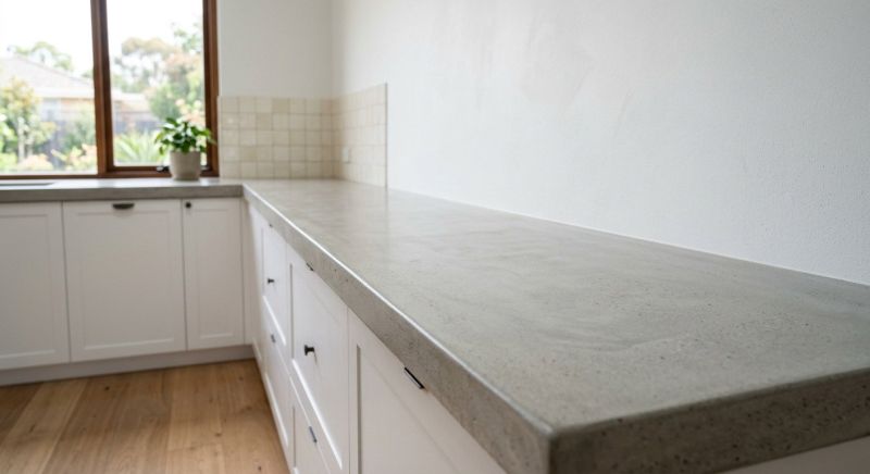Poured Countertop Installation in Napa, CA