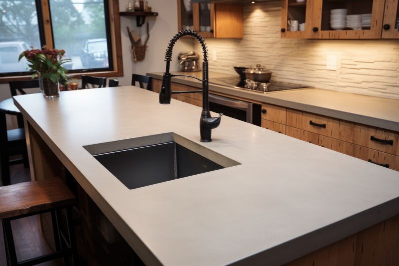 Poured Countertop Installation
