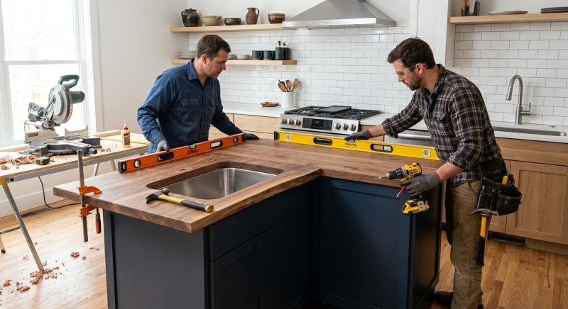 Wood Countertop Installation in Santa Rosa, CA